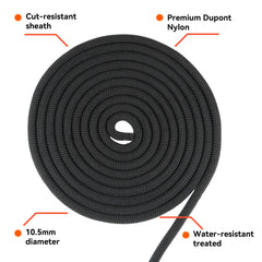 Seamus 11mm Static Climbing Rope-BLACK