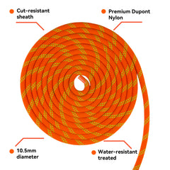 Seamus 10.5mm Static Climbing Rope-ORANGE
